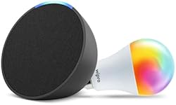 Amazon Echo Pop (Black) Smart Home Speaker Combo with Wipro Simple